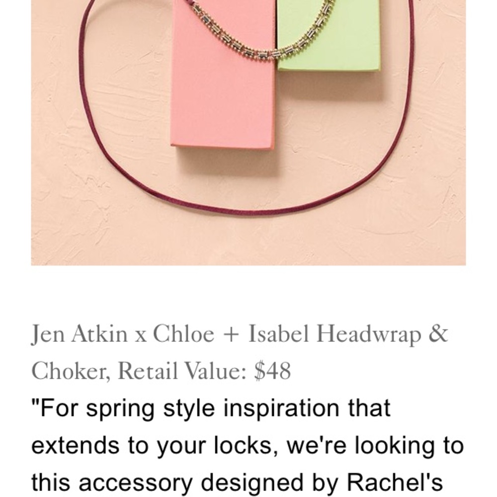 Chloe and Isabel head wrap and/or choker